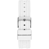 Guess Glitz Pride Limited Edition White Dial White Rubber Strap Watch for Women - GW0407L4