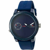 Tommy Hilfiger Denim Quartz Blue Dial Blue Rubber Strap Watch for Men - 1791325
