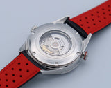 Tag Heuer Carrera Calibre 5 Drive Timer Black Dial Black Leather Strap Watch for Men - WAR2A10.FC6337