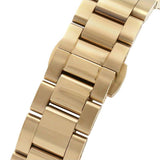 Daniel Wellington Iconic Link Black Dial Rose Gold Steel Strap Watch For Men - DW00100344