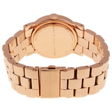 Marc Jacobs Amy Dexter Rose Gold Dial Rose Gold Steel Strap Watch for Women - MBM3216