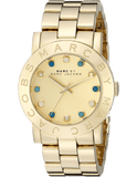 Marc Jacobs Amy Dexter Gold Dial Gold Steel Strap Watch for Women - MBM3215