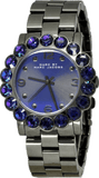 Marc Jacobs Amy Purple Dial Black Steel Strap Watch for Women - MBM3224