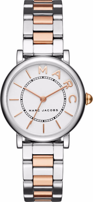 Marc Jacobs Roxy Silver Dial Two Tone Steel Strap Watch for Women - MJ3551