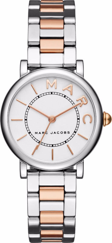 Marc Jacobs Roxy Silver Dial Two Tone Steel Strap Watch for Women - MJ3551