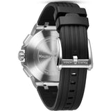 Maurice Lacroix Aikon Chronograph Black Dial Black Leather Strap Watch for Men - AI1018-SS001-330-2
