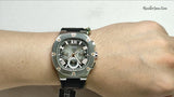Guess Headline Chronograph Grey Dial Black Rubber Strap Watch for Men - GW0571G1
