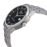 Tissot Luxury Powermatic 80 Black Dial Silver Steel Strap Watch For Men - T086.407.11.051.00