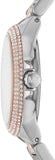 Michael Kors Camille Multifunction White Dial Two Tone Steel Strap Watch For Women - MK6846