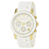 Michael Kors Runway White Dial White Steel Strap Watch for Women - MK5145
