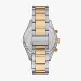 Michael Kors Layton Chronograph Black Dial Two Tone Steel Strap Watch For Men - MK8784