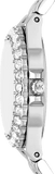 Michael Kors Lennox Three-Hand Blue Dial Silver Steel Strap Watch For Women - MK7397
