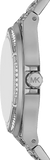 Michael Kors Lennox Analog Crystals Silver Dial Silver Steel Strap Watch For Women - MK7408