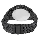 Michael Kors Lexington Chronograph Black Dial Black Steel Strap Watch for Men - MK8603