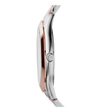 Michael Kors Slim Runway White Dial Two Tone Steel Strap Watch for Women - MK3204