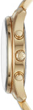 Michael Kors Briar Analog Gold Dial Gold Steel Strap Watch For Women - MK6464