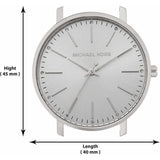 Michael Kors Pyper Quartz White Dial Silver Mesh Strap Watch for Women - MK4338
