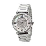 Michael Kors Caitlin Crystal Dial Silver Steel Strap Watch for Women - MK3331