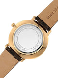 Michael Kors Pyper Quartz Silver Dial Brown Leather Strap Watch For Women - MK2857