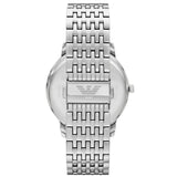 Emporio Armani Minimalist Green Dial Silver Steel Strap Watch for Men - AR11644