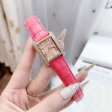 Michael Kors Emery Quartz Diamonds Rose Gold Dial Pink Leather Strap Watch For Women - MK2984