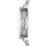 Michael Kors Sofie Chronograph White Dial Two Tone Steel Strap Watch For Women - MK4353