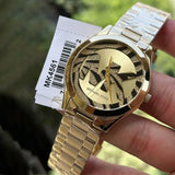 Michael Kors Runway Gold Dial Gold Steel Strap Watch For Women - MK4561