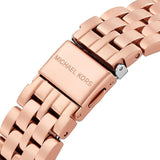 Michael Kors Harlowe Rose Gold Dial Rose Gold Steel Strap Watch For Women - MK4710