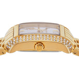 Michael Kors Emery Pave Double Wrap White Dial Gold Steel Strap Watch for Women - MK4833