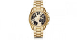 Michael Kors Bradshaw Stop Hunger Black Gold Dial Gold Steel Strap Watch for Women - MK6272