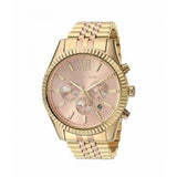 Michael Kors Lexington Gold Dial Gold Steel Strap Watch for Women - MK6473