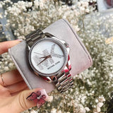 Michael Kors Bradshaw Quartz Silver Dial Silver Steel Strap Watch For Women - MK6554