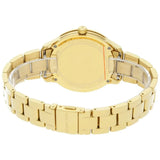 Michael Kors Runway Quartz Black Dial Gold Steel Strap Watch For Women - MK6682