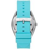 Michael Kors Janelle Quartz Blue Dial Blue Rubber Strap Watch For Women - MK7350