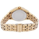 Michael Kors Mini Pilot Quartz Gold Dial Gold Steel Strap Watch For Women - MK7366