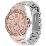 Michael Kors Everest Three Hand Rose Gold Dial Two Tone Steel Strap Watch For Women - MK7402