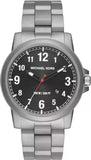 Michael Kors Paxton Analog Black Dial Silver Steel Strap Watch For Men - MK8500