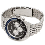 Michael Kors Bayville Chronograph Black Dial Silver Steel Strap Watch For Men - MK8749