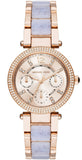 Michael Kors Parker Gold Dial Two Tone Steel Strap Watch for Women - MK6327