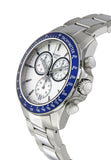 Tissot V8 Quartz T Sport Chronograph White Dial Silver Steel Strap Watch For Men - T106.417.11.031.00