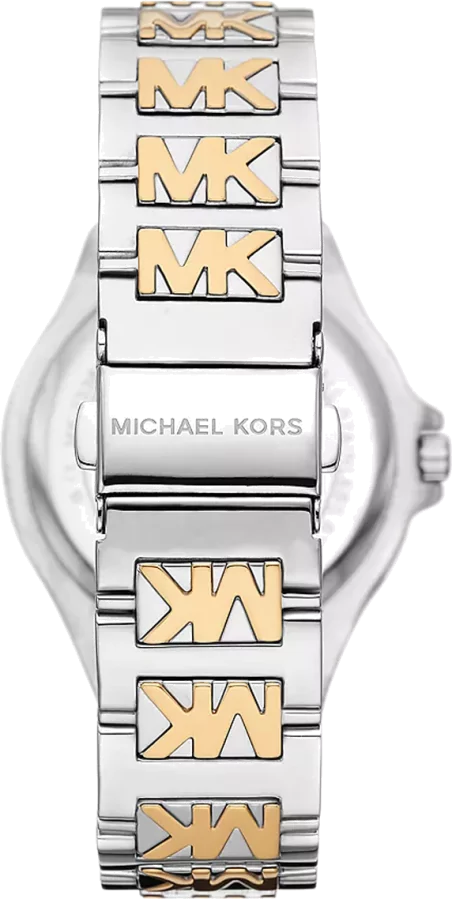Michael Kors Lennox Three Hand Silver Dial Two Tone Steel Strap Watch For Women - MK7338