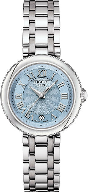 Tissot Bellissima Small Lady Light Blue Dial Silver Steel Strap Watch for Women - T126.010.11.133.00