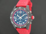 Breitling Endurance Pro Black Dial Red Rubber Strap Watch for Men - X82310D91B1S1