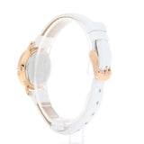 Daniel Wellington Classic Petite Bondi Black Dial White Leather Strap Watch For Women - DW00100285