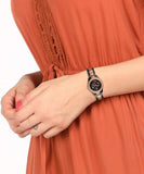 Fossil Stella Multifunction Brown Dial Two Tone Steel Strap Watch for Women - ES4079