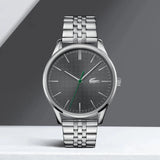Lacoste Vienna Gray Dial Gray Steel Strap Watch for Men - 2011073T