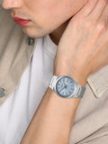 Seiko Conceptual Blue Dial Silver Steel Strap Watch for Men - SUR599P1