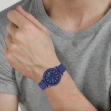 Lacoste 12.12 Blue Dial Blue Silicon Strap Watch for Men - 2010987