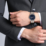 Lacoste Vienna Blue Dial Two Tone Steel Strap Watch for Men - 2011048