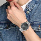 Lacoste Vienna Gray Dial Gray Steel Strap Watch for Men - 2011073T